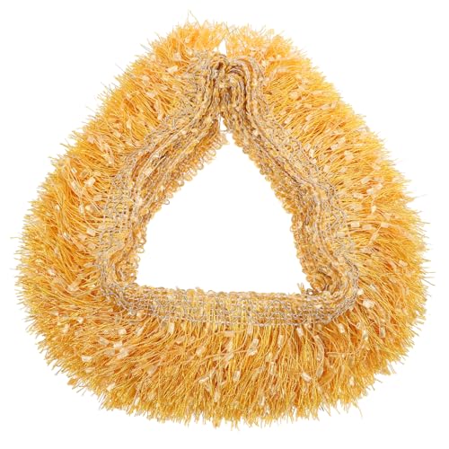 Uonlytech 1 Rolle trimmen für DIY Nähen Weiß Randverkleidung Vorhänge Stoff trimmt Bekleidungshandwerk trimmen Quastenrand Fransenbesatz Quastenkante Polyestergarn Golden Uonlytech 1 Rolle trimmen für DIY Nähen Weiß Randverkleidung Vorhänge Stoff trimmt Bekleidungshandwerk trimmen Quastenrand Fransenbesatz Quastenkante Polyestergarn Golden von Uonlytech