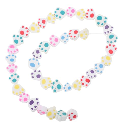 Uonlytech 1 Saite Diy Polymer Clay Perlen Lose Perlen für Armbandherstellung Fußabdruckdesign Bastelmaterialien für Schmuck Vielseitige Diy Charms für Ihre Projekte Uonlytech 1 Saite Diy Polymer Clay Perlen Lose Perlen für Armbandherstellung Fußabdruckdesign Bastelmaterialien für Schmuck Vielseitige Diy Charms für Ihre Projekte von Uonlytech