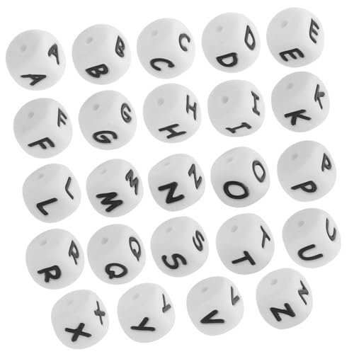 Uonlytech 1 Satz Alphabet-perlen Farbig Schüttgut Perlenbuchstaben Briefe Basteln Schmuck Perlen Für Armbänder Perlen Für Armband Buchstaben Perlen Kieselgel Weiß 26 Stück Uonlytech 1 Satz Alphabet-perlen Farbig Schüttgut Perlenbuchstaben Briefe Basteln Schmuck Perlen Für Armbänder Perlen Für Armband Buchstaben Perlen Kieselgel Weiß 26 Stück von Uonlytech