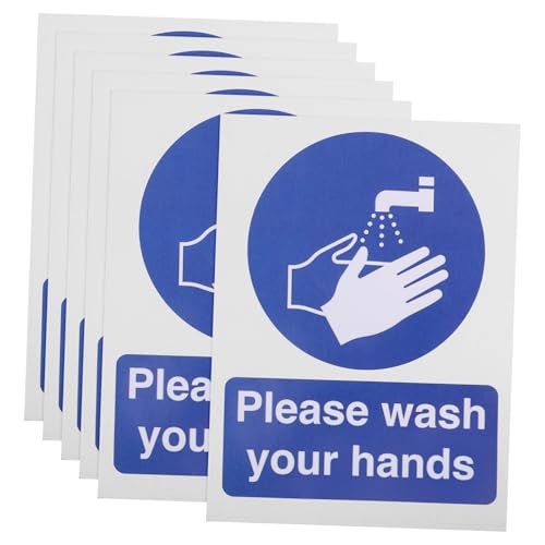 Uonlytech 1 Satz Aufkleber Zum Händewaschen Zeichen Zum Händewaschen Inhaber Spender Badezimmer Aufkleber Badezimmer-aufkleber Handwäsche-aufkleber Hinweis Zum Händewaschen Sky-blue 6 Stück Uonlytech 1 Satz Aufkleber Zum Händewaschen Zeichen Zum Händewaschen Inhaber Spender Badezimmer Aufkleber Badezimmer-aufkleber Handwäsche-aufkleber Hinweis Zum Händewaschen Sky-blue 6 Stück von Uonlytech