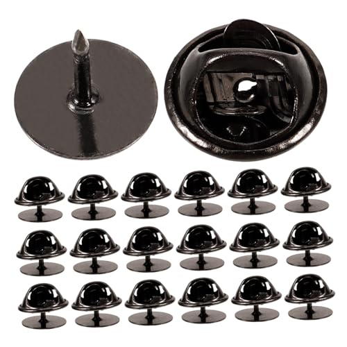 Uonlytech 1 Satz Austausch Der Kupplungsstiftrücken Stichworte Basteln Reversnadel Zurück Rückseiten Aus Emaille Hochzeit Stiftrückseiten Für Emaillestifte Handwerk Machen Metall Schwarz von Uonlytech