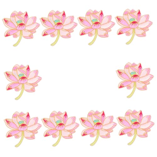 Uonlytech 1 Satz Bestickte Lotus Nähdekoration Süße Aufnäher Stickerei Dekorative Applikation Hochzeit Blumen Hello Who Blumen Bestickte Aufnäher Stoff Bunt 10 Stück Uonlytech 1 Satz Bestickte Lotus Nähdekoration Süße Aufnäher Stickerei Dekorative Applikation Hochzeit Blumen Hello Who Blumen Bestickte Aufnäher Stoff Bunt 10 Stück von Uonlytech
