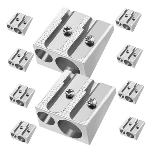 Uonlytech 1 Satz Bleistiftspitzer Anspitzer Kunst Erwachsene Skizzierung Zeichnung Bleistift Mini -bleistiftschärfer Masse Schulmaterial Aluminiumlegierung Silber 10 Stück Uonlytech 1 Satz Bleistiftspitzer Anspitzer Kunst Erwachsene Skizzierung Zeichnung Bleistift Mini -bleistiftschärfer Masse Schulmaterial Aluminiumlegierung Silber 10 Stück von Uonlytech