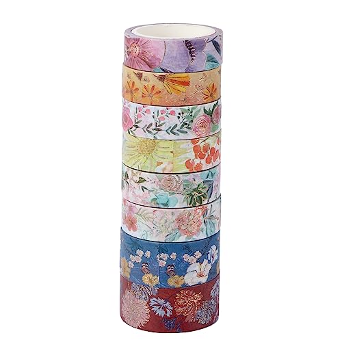 Uonlytech 1 Satz Blumen Bronzing Washi Tape Diy Dekoratives Klebeband Für Scrapbooking Und Journaling Einzigartige Designs Für Kreative Projekte 8rollen Uonlytech 1 Satz Blumen Bronzing Washi Tape Diy Dekoratives Klebeband Für Scrapbooking Und Journaling Einzigartige Designs Für Kreative Projekte 8rollen von Uonlytech