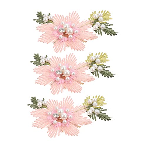 Uonlytech 1 Satz Blumenform Stickerei Applikationen Für Kleidung Diy Reparatur Patches Geeignet Für Jeans Taschen Und Mehr Langlebig Und Hautfreundlich 3 Stück von Uonlytech