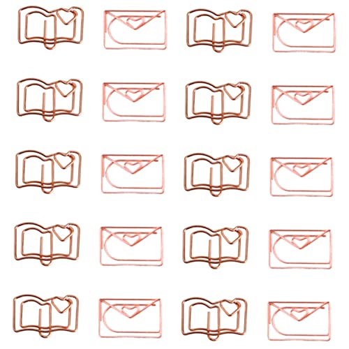 Uonlytech 1 Satz Buchhülle Papierclip Büroklammern Klein Büroklammern Groß Schreibwaren Büroklammern Form Miniclips Rose Rostfreier Stahl 20 Stück Uonlytech 1 Satz Buchhülle Papierclip Büroklammern Klein Büroklammern Groß Schreibwaren Büroklammern Form Miniclips Rose Rostfreier Stahl 20 Stück von Uonlytech