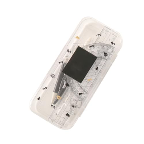 Uonlytech 1 Satz Compass Radiergummi Set Teilig Metall Zeichenwerkzeug mit Zufälligen Farben für Ingenieure Designer und Schüler Multifunktionale Zeichenschablone für Kunst Zufällige Farbe von Uonlytech