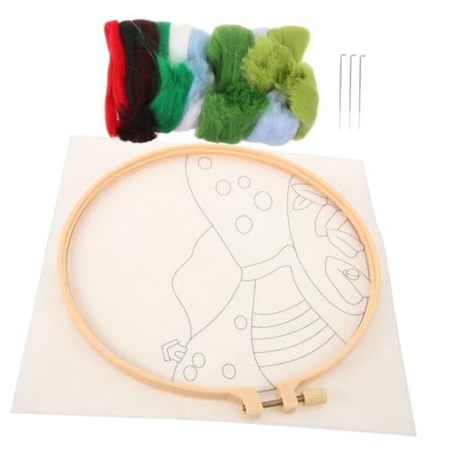 Uonlytech 1 Satz DIY Stickerei Kit mit Nadel Filz Bild Handgemachte Bastelmaterialien für Projekte und Dekoration Erwachsene von Uonlytech