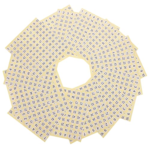 Uonlytech 1 Satz Digitales Etikett Kreise Aufkleber Mit Zahlen Aufklebernummern Nummernaufkleber Klein Nummernaufkleber 1-100 Allzweck Mini Name Beschichtetes Papier 15blatt Uonlytech 1 Satz Digitales Etikett Kreise Aufkleber Mit Zahlen Aufklebernummern Nummernaufkleber Klein Nummernaufkleber 1-100 Allzweck Mini Name Beschichtetes Papier 15blatt von Uonlytech