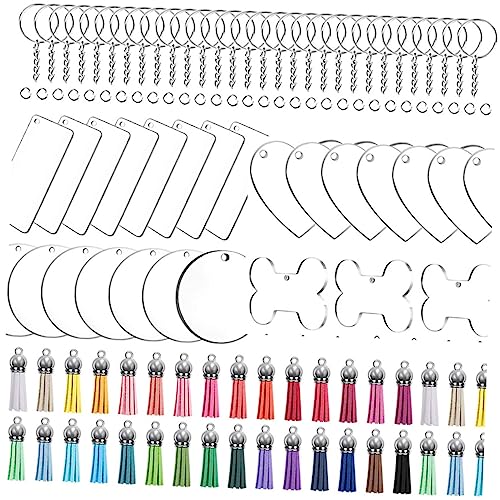Uonlytech 1 Satz Diy Acryl Schlüsselanhänger Set Leere Anhänger für Handwerk Personalisierte Schlüsselringe und Diy Projekte für Schlüssel Taschen und Uonlytech 1 Satz Diy Acryl Schlüsselanhänger Set Leere Anhänger für Handwerk Personalisierte Schlüsselringe und Diy Projekte für Schlüssel Taschen und von Uonlytech