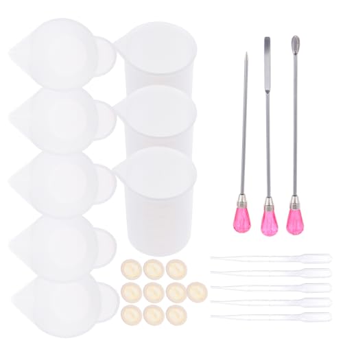 Uonlytech 1 Satz Diy Epoxidharz Mischwerkzeug Set Teiliges Silikon Set mit Messbechern Tropfern und Rührstäbchen für Schmuckherstellung und Kunsthandwerk Uonlytech 1 Satz Diy Epoxidharz Mischwerkzeug Set Teiliges Silikon Set mit Messbechern Tropfern und Rührstäbchen für Schmuckherstellung und Kunsthandwerk von Uonlytech