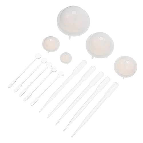 Uonlytech 1 Satz Diy Kugel Gießform Set Kristall Dekoration für Anhänger Silikonform für Schmuckherstellung Kompatibel mit Epoxidharz Langlebig und Sicher von Uonlytech
