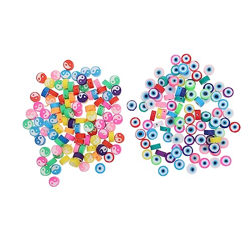 Uonlytech 1 Satz Diy Polymer Clay Perlen Für Schmuckherstellung Armband Und Zubehör Vielseitige Spacer Beads Für Kreative Projekte Robust Und Leicht Zu Verarbeiten Für Und 200 Stück von Uonlytech