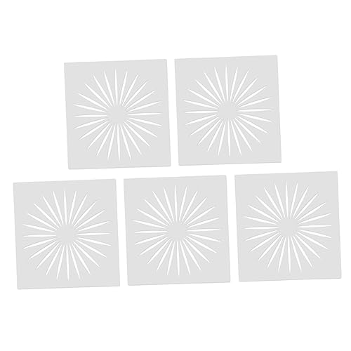 Uonlytech 1 Satz Diy Schablonen Sonnenmuster Malvorlagen Für Wiederverwendbare Zeichenschablonen Für Kreative Bastelprojekte Für Malerei Scrapbooking Und Wanddeko 10 Stück von Uonlytech
