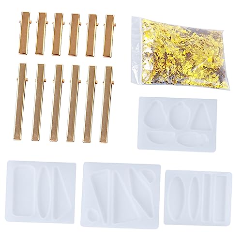 Uonlytech 1 Satz Diy Silikonformen für Haarklammern Set Handgemachte Epoxidharz Haarspangen Gießform für Kreative Schmuckherstellung Teilig mit Goldenen Clips und Bastelmaterialien Uonlytech 1 Satz Diy Silikonformen für Haarklammern Set Handgemachte Epoxidharz Haarspangen Gießform für Kreative Schmuckherstellung Teilig mit Goldenen Clips und Bastelmaterialien von Uonlytech