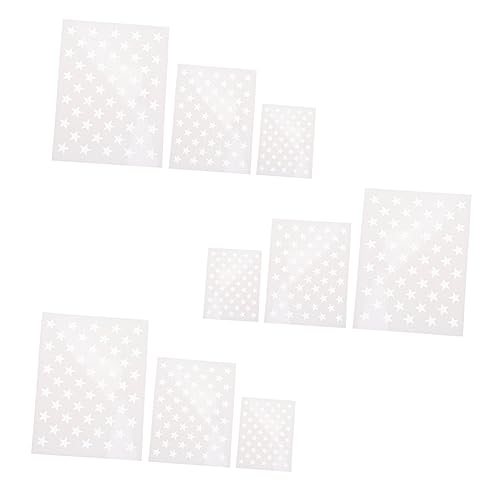 Uonlytech 1 Satz Diy Stern Schablonen Wiederverwendbare Pet Malschablonen Für Kreative Wand Und Bastelprojekte Verschiedene S Für Dekoration 9blätter Uonlytech 1 Satz Diy Stern Schablonen Wiederverwendbare Pet Malschablonen Für Kreative Wand Und Bastelprojekte Verschiedene S Für Dekoration 9blätter von Uonlytech