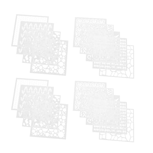 Uonlytech 1 Satz Doodle-zeichnungsvorlage Malschablonen Schablonen Ziehen Bausatz Kunsthandwerk Zeichenschablonen Für Vorlagen Schablonen Vorlage Wandschablonen Weiß Das Haustier 18 Stück Uonlytech 1 Satz Doodle-zeichnungsvorlage Malschablonen Schablonen Ziehen Bausatz Kunsthandwerk Zeichenschablonen Für Vorlagen Schablonen Vorlage Wandschablonen Weiß Das Haustier 18 Stück von Uonlytech