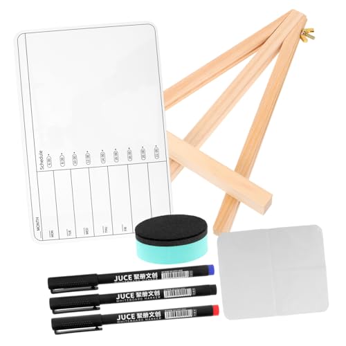 Uonlytech 1 Satz Doppelseitiges Whiteboard mit Stauraum Abwischbar für Büro und Zuhause Marker Radierer und Schreib und Zeichenbrett für Kreative Nutzung von Uonlytech