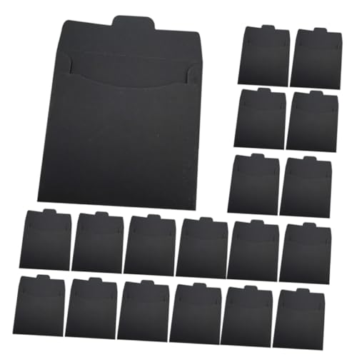 Uonlytech 1 Satz Dvd-aufbewahrungshüllen Schlank Einladung Miniumschläge Kartenumschläge Cd-verpackungshüllen Cd-hüllen Aus Papier Kleine Umschläge Umschlag Black 50 Stück von Uonlytech