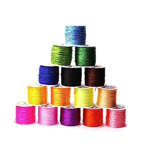 Uonlytech 1 Satz Elastische Perlen Schnur Wasserfestem Material Für DIY Schmuck Basteln Für Armbänder Und Perlenweben 10 Stück von Uonlytech