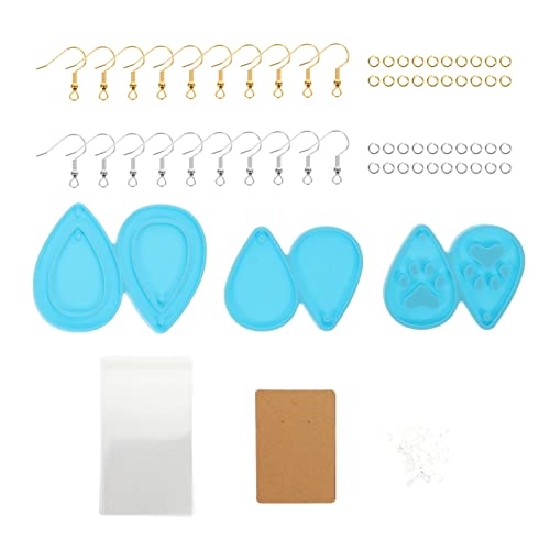 Uonlytech 1 Satz Epoxidharz Ohrring Silikonformen Diy Schmuckherstellung Flexibles und Reißfestes Zubehör für Kreative Handarbeiten für Halloween Juwelen und Stylische Designs von Uonlytech