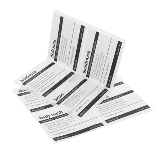 Uonlytech 1 Satz Etiketten Für Toilettenartikel Etiketten Von Schönheitsorganisationen Toilettenetikettenabziehbilder Waschen Badezimmeretiketten Wasserfest Kleine Klebeetiketten 8blätter Uonlytech 1 Satz Etiketten Für Toilettenartikel Etiketten Von Schönheitsorganisationen Toilettenetikettenabziehbilder Waschen Badezimmeretiketten Wasserfest Kleine Klebeetiketten 8blätter von Uonlytech