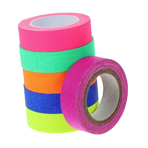 Uonlytech 1 Satz Fluoreszierendes Gewebeband Uv Klebeband Neon Tape Für Partydekoration Leuchtet Uv Licht Einfach Anzubringen Vielseitig Einsetzbar 6rollen Uonlytech 1 Satz Fluoreszierendes Gewebeband Uv Klebeband Neon Tape Für Partydekoration Leuchtet Uv Licht Einfach Anzubringen Vielseitig Einsetzbar 6rollen von Uonlytech