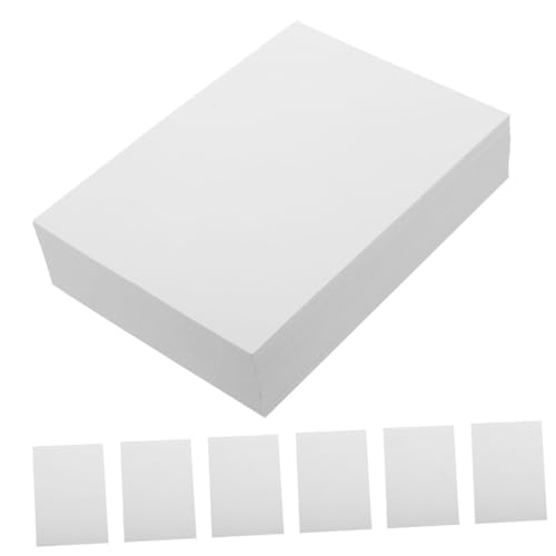 Uonlytech 1 Satz Fotopapier Druckerpapier Fotodruckpapier Leer Hochzeit Papier in Fotoqualität Fotografisch Farbiges Papier Hochglanzpapier Druckpapiere Broschürenpapier Weiß 100 Blatt von Uonlytech