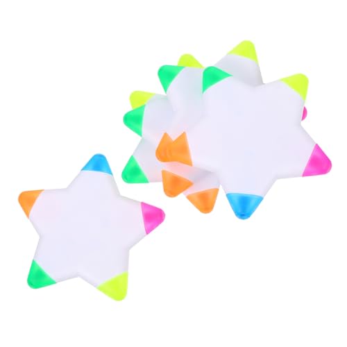 Uonlytech 1 Satz Fünf-farben-highlighter Markierungen Star Fluoreszierende Stifte Marker Mehrfarbig Sortiert Kind Pastell Kreative Highlighter Textmarker-tintenmarker Plastik Bunt 6 Stück Uonlytech 1 Satz Fünf-farben-highlighter Markierungen Star Fluoreszierende Stifte Marker Mehrfarbig Sortiert Kind Pastell Kreative Highlighter Textmarker-tintenmarker Plastik Bunt 6 Stück von Uonlytech
