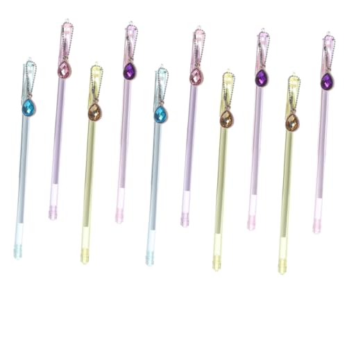 Uonlytech 1 Satz Gel Stift Briefpapier Schreiben Gelstifte Kugelschreiber Gelstift Für Studenten Schreibender Gelstift Gelschreiber Mit Anhänger Stift Für Kreative Studenten Plastik 10 Stück von Uonlytech