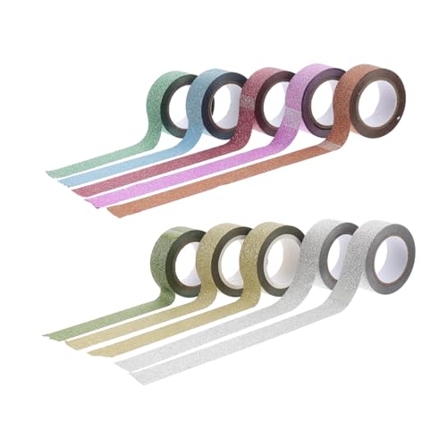 Uonlytech 1 Satz Glitzerband Glanzband Farbiges Klebeband Farbklebeband Blumendekoration Sticky Tape The Washi Tape Dekoratives Klebeband Selber Machen Abdeckband Japanisches Papier 10 Stück Uonlytech 1 Satz Glitzerband Glanzband Farbiges Klebeband Farbklebeband Blumendekoration Sticky Tape The Washi Tape Dekoratives Klebeband Selber Machen Abdeckband Japanisches Papier 10 Stück von Uonlytech