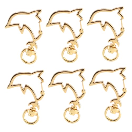 Uonlytech 1 Satz Goldene Delphin Form Clip Verschlüsse Für Diy Schlüsselanhänger Und Schmuckherstellung Für Kreative Projekte Und 20 Stück von Uonlytech