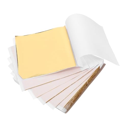 Uonlytech 1 Satz Goldfolie Folie Origami-papier Farbige Folie Metallisches Origami-papier Metallblatt Dekorative Flocken Folienkarton Eloxiertes Aluminium Golden 100 Stück Uonlytech 1 Satz Goldfolie Folie Origami-papier Farbige Folie Metallisches Origami-papier Metallblatt Dekorative Flocken Folienkarton Eloxiertes Aluminium Golden 100 Stück von Uonlytech