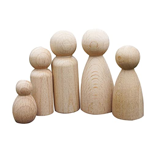 Uonlytech 1 Satz Handbemalte Puppenspielzeuge Mädchen Puppen Bemalen Bausatz Erste Klein Bastelset Bastelzeug Für Unbemalte Peg-puppen Puppenspielzeugfigur Dolly Buche 5 Stück Uonlytech 1 Satz Handbemalte Puppenspielzeuge Mädchen Puppen Bemalen Bausatz Erste Klein Bastelset Bastelzeug Für Unbemalte Peg-puppen Puppenspielzeugfigur Dolly Buche 5 Stück von Uonlytech