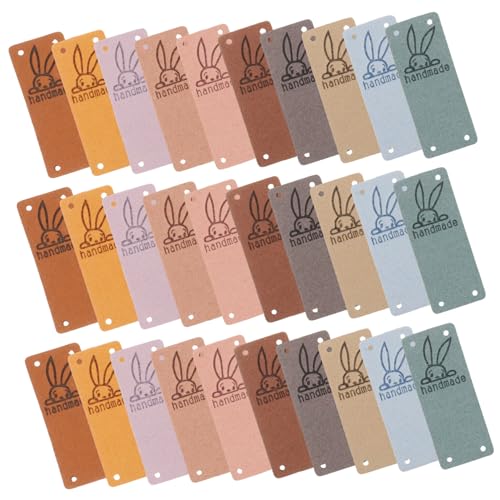 Uonlytech 1 Satz Handmade Kleidungsetiketten Lederlabels Für Handarbeiten Weiche Und Hautfreundliche Tags Zum Taschen Und Mehr 50 Stück von Uonlytech