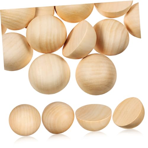Uonlytech 1 Satz Holzkugel Halbkugeln Zum Basteln Handwerk Materialien Bälle Basteln Halbperlen Aus Holz Spielzeugdekoration Runde Bastelbälle Rundes Scheibenornament Holzformen 40 Stück Uonlytech 1 Satz Holzkugel Halbkugeln Zum Basteln Handwerk Materialien Bälle Basteln Halbperlen Aus Holz Spielzeugdekoration Runde Bastelbälle Rundes Scheibenornament Holzformen 40 Stück von Uonlytech