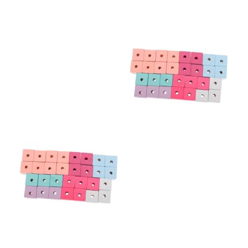 Uonlytech 1 Satz Holzperlen Bunte Diy Schmuckzubehör Für Armbänder Und Holzperlen Für Basteln Und Schmuckherstellung 30 Stück von Uonlytech