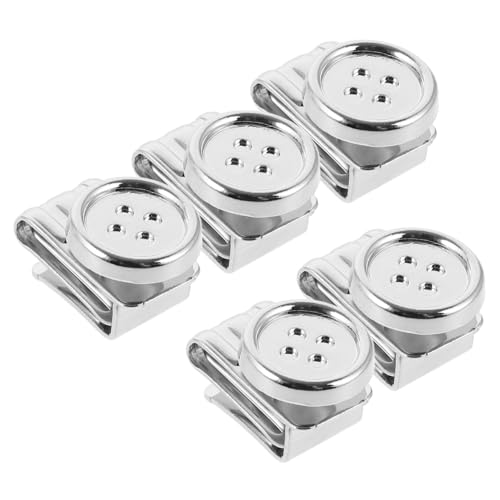 Uonlytech 1 Satz Hosenträger-clip-knopf Tasten Keine Hosenträgerknöpfe Annähen Männer Hosenknöpfe Kein Nähen Metallknopf Knopf-endklammer-clip Knöpfe Für Hosenträger Eisen Silber 5 Stück Uonlytech 1 Satz Hosenträger-clip-knopf Tasten Keine Hosenträgerknöpfe Annähen Männer Hosenknöpfe Kein Nähen Metallknopf Knopf-endklammer-clip Knöpfe Für Hosenträger Eisen Silber 5 Stück von Uonlytech