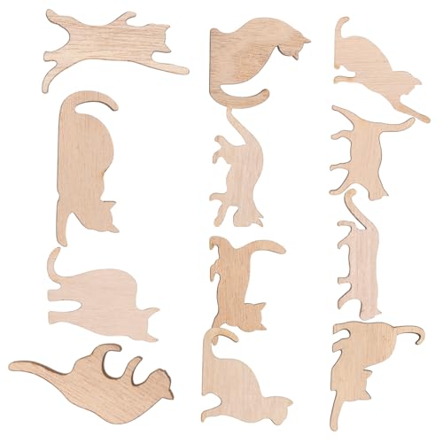 Uonlytech 1 Satz Katzenschmuck Ausschnitte Willkommen Geformt Katzenkunst Ausgeschnitten Figur Unfertige Holzspäne Holzscheiben Selber Machen Graffiti-zubehör Beige 12 Stück Uonlytech 1 Satz Katzenschmuck Ausschnitte Willkommen Geformt Katzenkunst Ausgeschnitten Figur Unfertige Holzspäne Holzscheiben Selber Machen Graffiti-zubehör Beige 12 Stück von Uonlytech