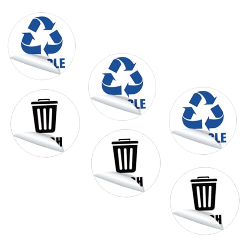 Uonlytech 1 Satz Klassifizierungsaufkleber Mülleimer-klassifizierungsetikett Recycling-mülleimer-aufkleber Im Freien Behälter Mülltonne Müll Kann Aufkleber Recyceln Abfall Weiß Pvc 6 Stück Uonlytech 1 Satz Klassifizierungsaufkleber Mülleimer-klassifizierungsetikett Recycling-mülleimer-aufkleber Im Freien Behälter Mülltonne Müll Kann Aufkleber Recyceln Abfall Weiß Pvc 6 Stück von Uonlytech