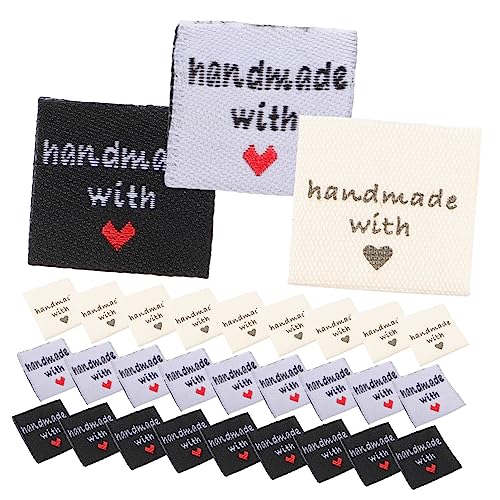 Uonlytech 1 Satz Kleidungshalsbandetiketten Kleidung Für Kleidungsanhänger Etiketten Materialien Blanko Stoffetiketten Nähen Wäsche Handgemachte Stoffanhänger Kleidungsetiketten 150 Stück von Uonlytech