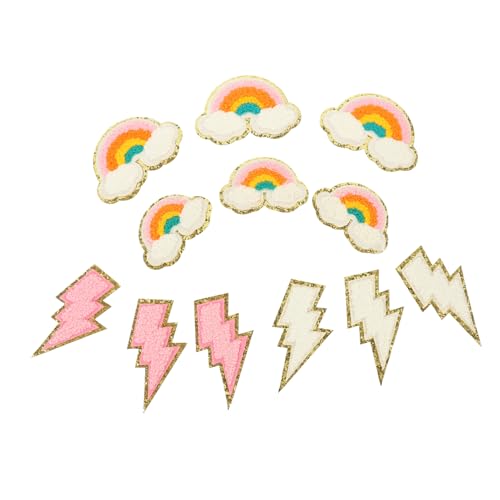 Uonlytech 1 Satz Kreative Regenbogen Patches Doppellagige Stickerei Applikationen Für Kleidung Und Nähbare Aufnäher Zur Individuellen Gestaltung Von Kleidung Für 12 Stück Uonlytech 1 Satz Kreative Regenbogen Patches Doppellagige Stickerei Applikationen Für Kleidung Und Nähbare Aufnäher Zur Individuellen Gestaltung Von Kleidung Für 12 Stück von Uonlytech