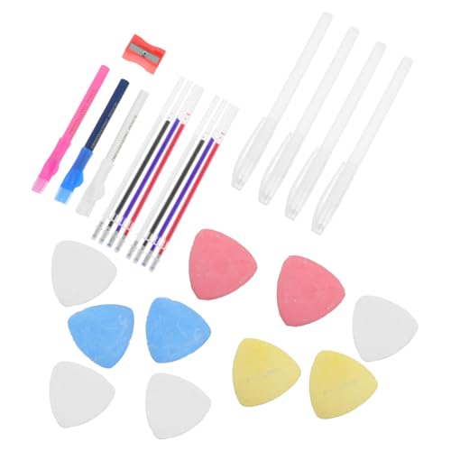 Uonlytech 1 Satz Kreide -set Nähen Stoffstift Stoffmarker Markierstift Professionelle Schneiderkreide Schneiderkreidestift Nähmarkierstift Schneide Weiße Kreide Für Stoff Plastik von Uonlytech