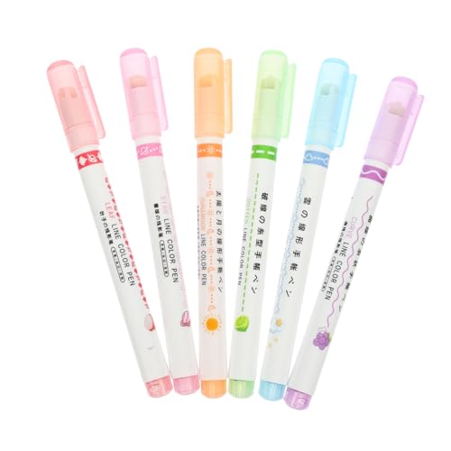 Uonlytech 1 Satz Kurven-textmarker-set Kind Sicht Textmarker Stifte Mark Stifte Ästhetische Farbstifte Markieren Sie Buchmarkierungen Markierstift Bunter Filzstift Abs 6 Stück Uonlytech 1 Satz Kurven-textmarker-set Kind Sicht Textmarker Stifte Mark Stifte Ästhetische Farbstifte Markieren Sie Buchmarkierungen Markierstift Bunter Filzstift Abs 6 Stück von Uonlytech