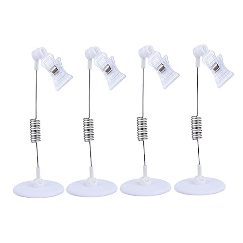 Uonlytech 1 Satz Lebensmittelschildhalter Zeichen Stehen Zeichenhalter Für Zeichen Etikettenhalter Cliphalter Für Handelsschilder Schilderständer Für Den Schreibtisch Namensclip P.s 5 Stück von Uonlytech