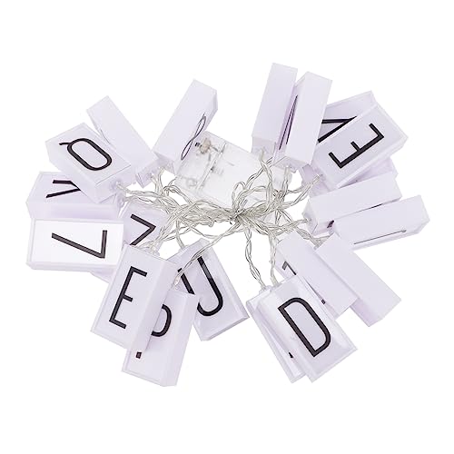Uonlytech 1 Satz Lichtpfosten Led-Lichterkette Led-Buchstaben Lichter Alphabet Buchstaben Leuchtkasten Lichterkette Dekorationen Für Schlafzimmer Vorschlag Weiße Uonlytech 1 Satz Lichtpfosten Led-Lichterkette Led-Buchstaben Lichter Alphabet Buchstaben Leuchtkasten Lichterkette Dekorationen Für Schlafzimmer Vorschlag Weiße von Uonlytech