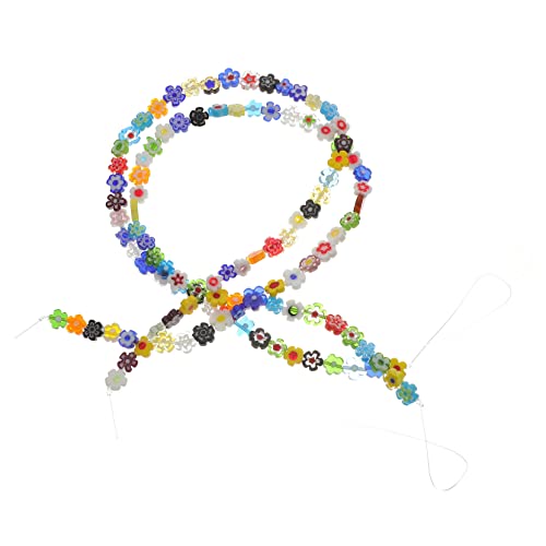 Uonlytech 1 Satz Lose Glasperlen Handwerk Farbe Blumen- Klein Spacer Perlenabstandshalter Für Die Schmuckherstellung Abstandsperlen Basteln Lose Perlen Colorful 2saiten Uonlytech 1 Satz Lose Glasperlen Handwerk Farbe Blumen- Klein Spacer Perlenabstandshalter Für Die Schmuckherstellung Abstandsperlen Basteln Lose Perlen Colorful 2saiten von Uonlytech