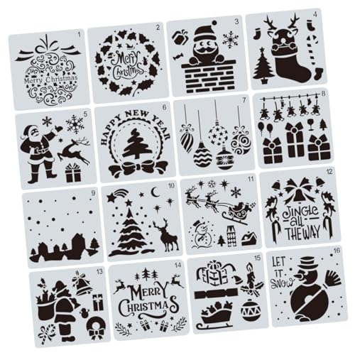 Uonlytech 1 Satz Malvorlage Kind Zeichnen Formen Schablonen Vorlagen Mix Wiederverwendbar Mit Weiß 16 Stück Uonlytech 1 Satz Malvorlage Kind Zeichnen Formen Schablonen Vorlagen Mix Wiederverwendbar Mit Weiß 16 Stück von Uonlytech