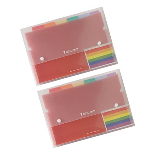 Uonlytech 1 Satz Multifunktionale Kunststoff Ordner Mit Schnappverschluss Bunte Aktenordner Für Dokumente Fächer Zur Optimalen Organisation Für Büro Schule Und Zuhause 2 Stück von Uonlytech