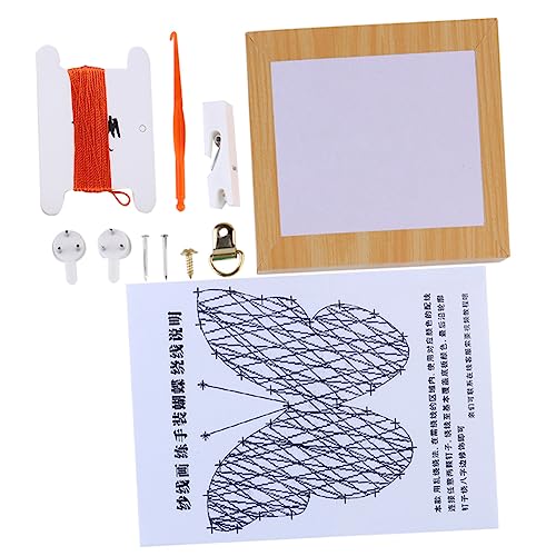 Uonlytech 1 Satz Nail Winding Kit mit Holzplatten Diy Bastelset für Wanddekoration im Kreative Materialien für Erwachsene Fördert Geduld und Handwerkliche Fähigkeiten Uonlytech 1 Satz Nail Winding Kit mit Holzplatten Diy Bastelset für Wanddekoration im Kreative Materialien für Erwachsene Fördert Geduld und Handwerkliche Fähigkeiten von Uonlytech